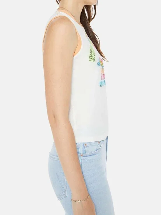 ☀️ MOTHER The Strong and Silent Type Wet Ski Tank NWT S - Picture 5 of 11